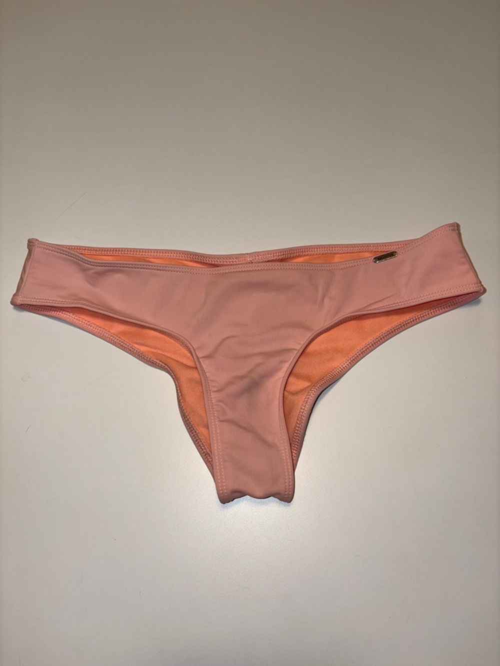 Hollister Peach Pink Reversible Bikini Bottom